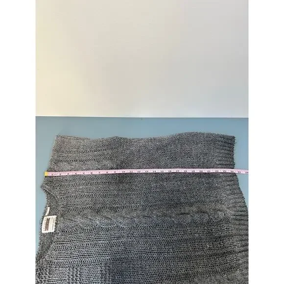 Country Surburban vintage hand knit sweater vest grey womens M - Picture 7 of 7